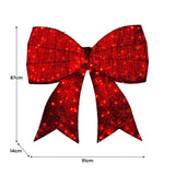 Darrahopens Occasions > Christmas > Christmas Trees Christabelle 91cm Christmas Display Bow With Led And Twinkle Lights Festive Decoration