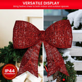 Darrahopens Occasions > Christmas > Christmas Trees Christabelle 91cm Christmas Display Bow With Led And Twinkle Lights Festive Decoration
