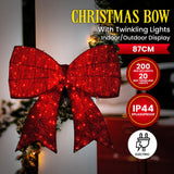Darrahopens Occasions > Christmas > Christmas Trees Christabelle 91cm Christmas Display Bow With Led And Twinkle Lights Festive Decoration