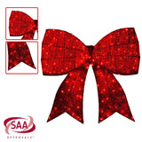 Darrahopens Occasions > Christmas > Christmas Trees Christabelle 91cm Christmas Display Bow With Led And Twinkle Lights Festive Decoration