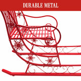 Darrahopens Occasions > Christmas > Christmas Trees Christabelle Christmas Sleigh With Red Finish - Metal 150cm