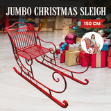 Darrahopens Occasions > Christmas > Christmas Trees Christabelle Christmas Sleigh With Red Finish - Metal 150cm
