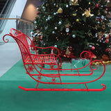 Darrahopens Occasions > Christmas > Christmas Trees Christabelle Christmas Sleigh With Red Finish - Metal 150cm