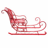Darrahopens Occasions > Christmas > Christmas Trees Christabelle Christmas Sleigh With Red Finish - Metal 150cm