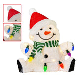 Darrahopens Occasions > Christmas > Christmas Trees Christabelle Sitting Christmas Snowman Display With Lights - 40cm