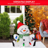 Darrahopens Occasions > Christmas > Christmas Trees Christabelle Sitting Christmas Snowman Display With Lights - 40cm