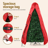 Darrahopens Occasions > Christmas > Christmas Trees Jingle Jollys 2.4m Pre-Lit Christmas Tree 1488 LED Green with Red Storage Bag In Australia - Darrahopens