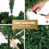 Darrahopens Occasions > Christmas > Christmas Trees Jingle Jollys 2.4m Pre-Lit Christmas Tree 1488 LED Green with Red Storage Bag In Australia - Darrahopens