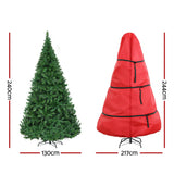 Darrahopens Occasions > Christmas > Christmas Trees Jingle Jollys 2.4m Pre-Lit Christmas Tree 1488 LED Green with Red Storage Bag In Australia - Darrahopens