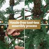 Darrahopens Occasions > Christmas > Christmas Trees Jingle Jollys Christmas Tree 1.5M LED Xmas Tree Sparse 263 Tips Party Decoration