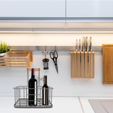 Darrahopens Occasions > Christmas > Christmas Trees Kitchen Milk Bottle Holder Doorstep, Milk Crate, Wire Metal with Wooden Handle, Grey-Beer Basket Metal Wine Rack Basket Wine Wood In Australia - Darrahopens