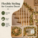 Darrahopens Occasions > Christmas > Christmas Wreaths & Garlands 2Pcs  Faux Vine Lights Artificial Greenery Garlands, Vines with Fairy Lights for Fireplace, Table, Wedding, Home Décor In Australia - Darrahopens