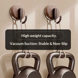 Darrahopens Occasions > Christmas > Christmas Wreaths & Garlands 4 pack Wreath Hanger for Front Door, Upgraded Suction Cup Hook for Window Glass/Shower Mirror/Over Door (Walnut)