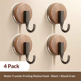 Darrahopens Occasions > Christmas > Christmas Wreaths & Garlands 4 pack Wreath Hanger for Front Door, Upgraded Suction Cup Hook for Window Glass/Shower Mirror/Over Door (Walnut)