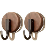 Darrahopens Occasions > Christmas > Christmas Wreaths & Garlands 4 pack Wreath Hanger for Front Door, Upgraded Suction Cup Hook for Window Glass/Shower Mirror/Over Door (Walnut)