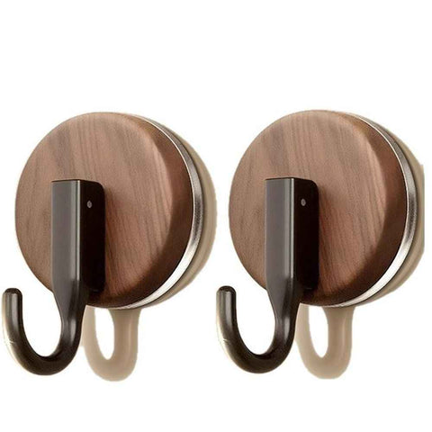 Darrahopens Occasions > Christmas > Christmas Wreaths & Garlands 4 pack Wreath Hanger for Front Door, Upgraded Suction Cup Hook for Window Glass/Shower Mirror/Over Door (Walnut)