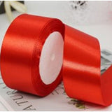 Darrahopens Occasions > Christmas > Christmas Wreaths & Garlands 5 Roll Solid Color Ribbon 4cm Double Face Satin Ribbon for DIY Handcraft Gift Packaging 5 Colors In Australia - Darrahopens