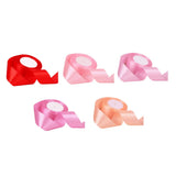 Darrahopens Occasions > Christmas > Christmas Wreaths & Garlands 5 Roll Solid Color Ribbon 4cm Double Face Satin Ribbon for DIY Handcraft Gift Packaging 5 Colors In Australia - Darrahopens