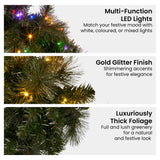 Darrahopens Occasions > Christmas > Christmas Wreaths & Garlands Christabelle 1.22m Split 2pc Christmas Wreath with LED Lights Pine Dual Front Doors Decoration Ornament In Australia - Darrahopens