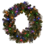 Darrahopens Occasions > Christmas > Christmas Wreaths & Garlands Christabelle 1.22m Split 2pc Christmas Wreath with LED Lights Pine Dual Front Doors Decoration Ornament In Australia - Darrahopens