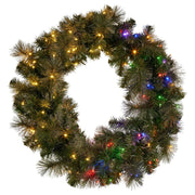 Darrahopens Occasions > Christmas > Christmas Wreaths & Garlands Christabelle 1.22m Split 2pc Christmas Wreath with LED Lights Pine Dual Front Doors Decoration Ornament In Australia - Darrahopens
