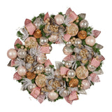 Darrahopens Occasions > Christmas > Christmas Wreaths & Garlands Christabelle 71cm Christmas Wreath Lush Green Holiday Door Wreath w/Jewelled Baubles, Foliage, Flowers, Ribbon & Berries