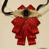 Darrahopens Occasions > Christmas > Christmas Wreaths & Garlands Dangle Wedding Party Bow Tie Women/Men Ribbon Pre Tied Neck Tie Adustable, Tied Bow Tie Luxury Decorative Suit