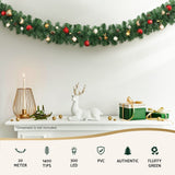 Darrahopens Occasions > Christmas > Christmas Wreaths & Garlands Jingle Jollys 20M Christmas Garland LED Lights Party Xmas Decorations 1400 Tips