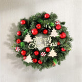 Darrahopens Occasions > Christmas > Christmas Wreaths & Garlands Jingle Jollys Christmas Wreath 40CM Xmas Garland Baubles Ornaments Party Decor