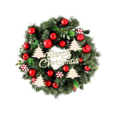 Darrahopens Occasions > Christmas > Christmas Wreaths & Garlands Jingle Jollys Christmas Wreath 40CM Xmas Garland Baubles Ornaments Party Decor