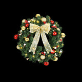 Darrahopens Occasions > Christmas > Christmas Wreaths & Garlands Jingle Jollys Christmas Wreath 60CM LED Garland Berries Bow Baubles Xmas Decor