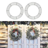 Darrahopens Occasions > Christmas > Christmas Wreaths & Garlands Metal Wreath Round Iron Ring For Christmas