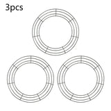 Darrahopens Occasions > Christmas > Christmas Wreaths & Garlands Metal Wreath Round Iron Ring For Christmas