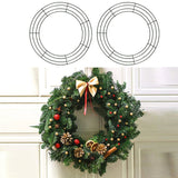 Darrahopens Occasions > Christmas > Christmas Wreaths & Garlands Metal Wreath Round Iron Ring For Christmas