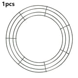 Darrahopens Occasions > Christmas > Christmas Wreaths & Garlands Metal Wreath Round Iron Ring For Christmas