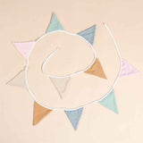 Darrahopens Occasions > Christmas > Christmas Wreaths & Garlands Playroom Pennant Banner Flags 10.26ft, Nursery Baby Girls Boys Banner Toddler Room Decor for Kids Bed Baby Shower Birthday Party Classroom, Nursery Double-Side Triangle Bunting Flag