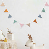 Darrahopens Occasions > Christmas > Christmas Wreaths & Garlands Playroom Pennant Banner Flags 10.26ft, Nursery Baby Girls Boys Banner Toddler Room Decor for Kids Bed Baby Shower Birthday Party Classroom, Nursery Double-Side Triangle Bunting Flag