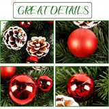 Darrahopens Occasions > Christmas > Christmas Wreaths & Garlands Pre-Lit Christmas Door Wreath LED Decor