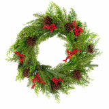 Darrahopens Occasions > Christmas > Christmas Wreaths & Garlands Santa's Helper Pine Cone Christmas Wreath Decor Xmas 50CM