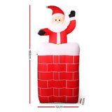 darrahopens Occasions > Christmas Jingle Jollys 1.8M Christmas Inflatable Archway with Santa Xmas Decor LED