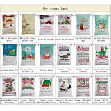 Darrahopens Occasions > Christmas Large Christmas XMAS Hessian Santa Sack Stocking Bag Reindeer Children Gifts Bag, Cream - North Pole Express (2)