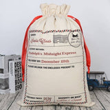 Darrahopens Occasions > Christmas Large Christmas XMAS Hessian Santa Sack Stocking Bag Reindeer Children Gifts Bag, Cream - Santa Mail