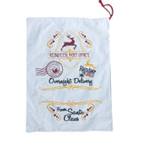 Darrahopens Occasions > Christmas Large Christmas XMAS Hessian Santa Sack Stocking Bag Reindeer Children Gifts Bag, Cream - Sleigh Mail (2)