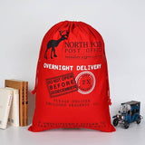 Darrahopens Occasions > Christmas Large Christmas XMAS Hessian Santa Sack Stocking Bag Reindeer Children Gifts Bag, Red - Reindeer Express Delivery