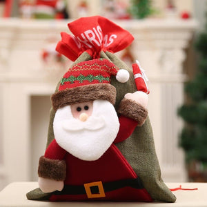 Darrahopens Occasions > Christmas New Christmas Large Jumbo Felt Santa Sack Children Xmas Gifts Candy Stocking Bag, Santa