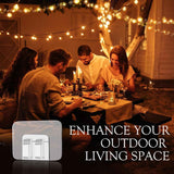 Darrahopens Occasions > Christmas > Outdoor Decorations & Lights 100PCS Heavy Duty Clear Adhesive Hooks for Outdoor String Lights, Cable Management Clips, Waterproof & UV-Resistant Wire Organizer for Holiday Decor (Transparent)