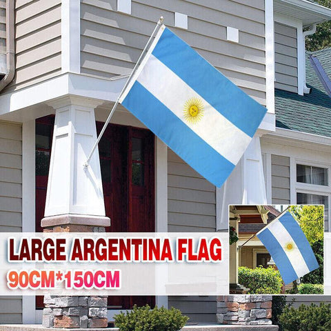 Darrahopens Occasions > Christmas > Outdoor Decorations & Lights 150 x 90cm Large Argentina Flag Argentine Argentinian National Outdoor Festival