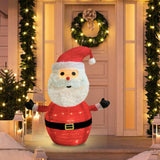 Darrahopens Occasions > Christmas > Outdoor Decorations & Lights 2-Pack Lighted Christmas Santa Claus Decoration Lantern, 45 LED Collapsible Pop-Up Ornament with 8 Light Modes & Timer, Indoor Outdoor Holiday Décor