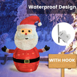 Darrahopens Occasions > Christmas > Outdoor Decorations & Lights 2-Pack Lighted Christmas Santa Claus Decoration Lantern, 45 LED Collapsible Pop-Up Ornament with 8 Light Modes & Timer, Indoor Outdoor Holiday Décor
