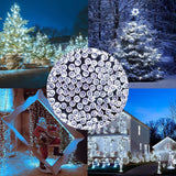 Darrahopens Occasions > Christmas > Outdoor Decorations & Lights 300 LED Cool White Fairy String Lights, 9m Green Wire, Battery-Operated, IP44 Waterproof with Timer for Christmas Decor (Batteries Not Included)